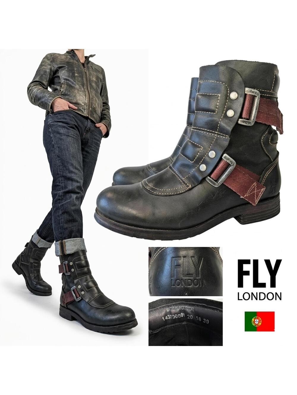 Fly London Seli700fly Engineer Women Ankle Boots Portugal 8